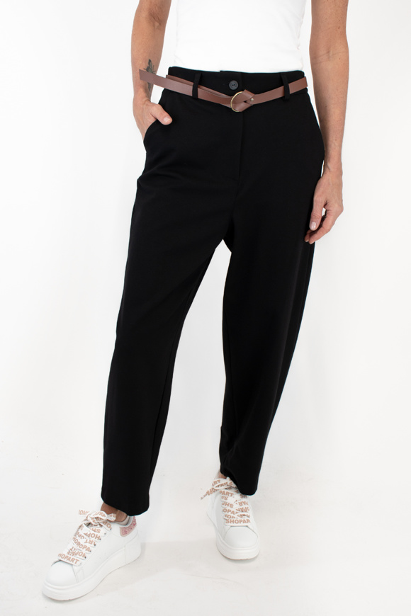 Please Jeans PLEASE TROUSERS - P2W 000 - BLACK