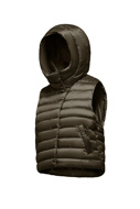 Picture of BOMBOOGIE SLEEVELESS DOWN JACKET - MUD