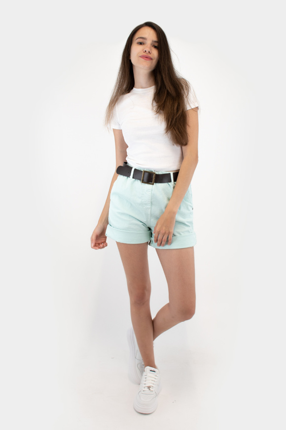 Please Jeans PLEASE BERMUDA SHORTS - D0J N3N - PURE WATER