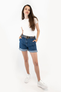 Bild von PLEASE BERMUDA SHORTS - D0J C81 (N3N) - BLU DENIM