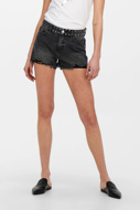 Picture of ONLPACY HW STUDDED DENIM SHORTS - 152 006 BLACK DENIM