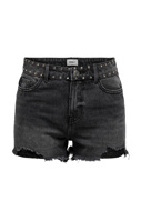 Bild von ONLPACY HW STUDDED DENIM SHORTS - 152 006 BLACK DENIM