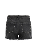 Picture of ONLPACY HW STUDDED DENIM SHORTS - 152 006 BLACK DENIM